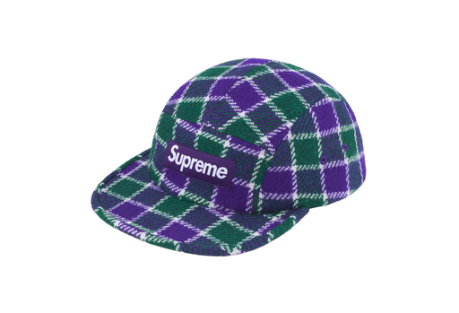 Supreme x Harris Tweed Camp Cap 'Red Plaid' (SS25) | Supreme | KLEKT