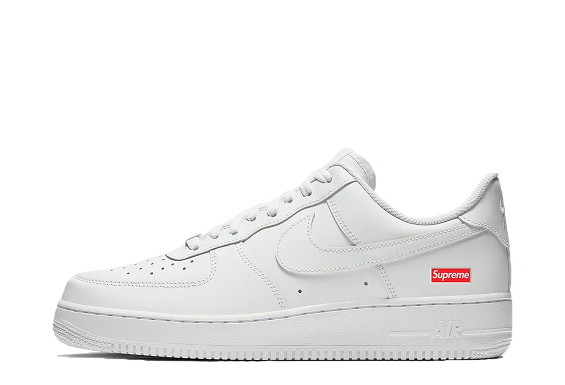 Nike x Supreme Air Force 1 Low 'White' (2020) WHITE sneaker – authenticated on KLEKT