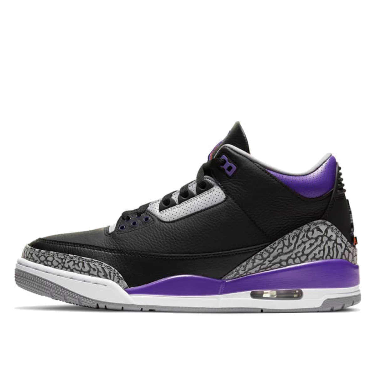 Air Jordan 3 Retro Black 'Court Purple' (2020) sneaker – authenticated on KLEKT