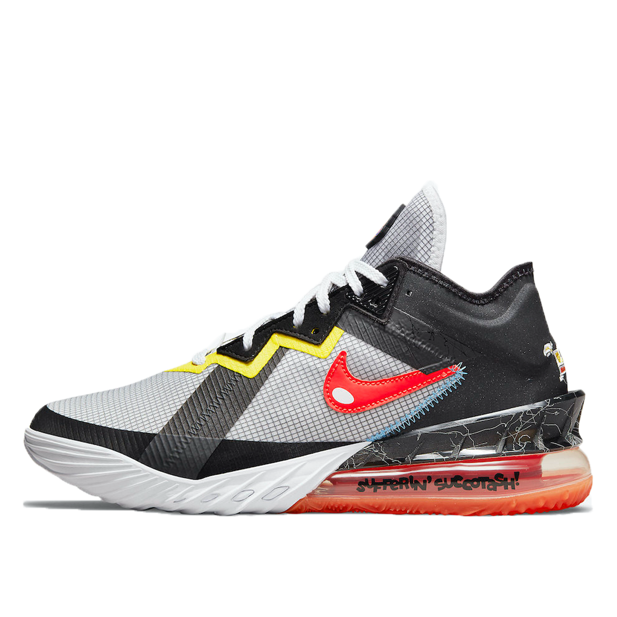 Nike x Space Jam LeBron 18 Low Sylvester Vs Tweety (2021) WHITE/BLACK/YELLOW STRIKE/BRIGHT CRIMSON sneaker – authenticated on KLEKT