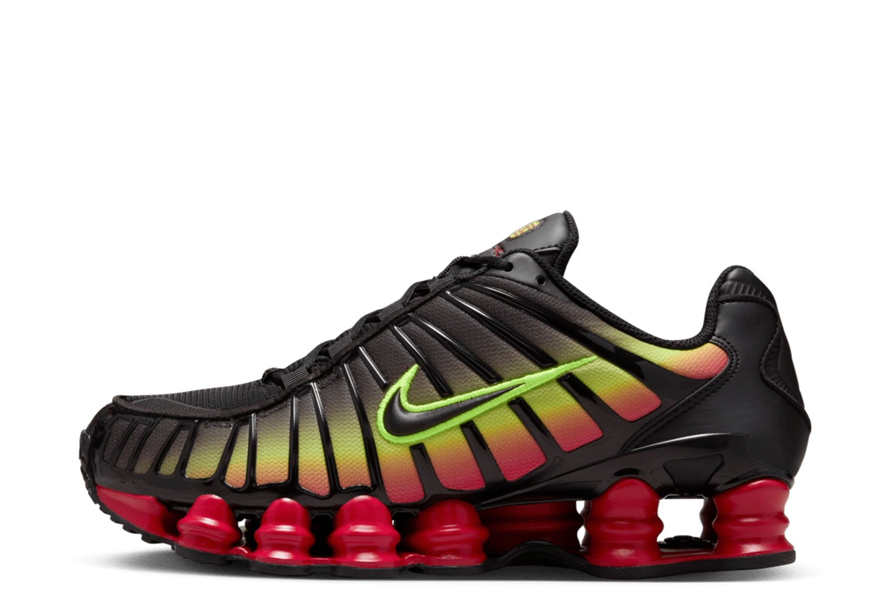 Nike Shox TL WMNS 'Volt & Fire Red' (2024) Black/Volt/Fire Red sneaker – authenticated on KLEKT
