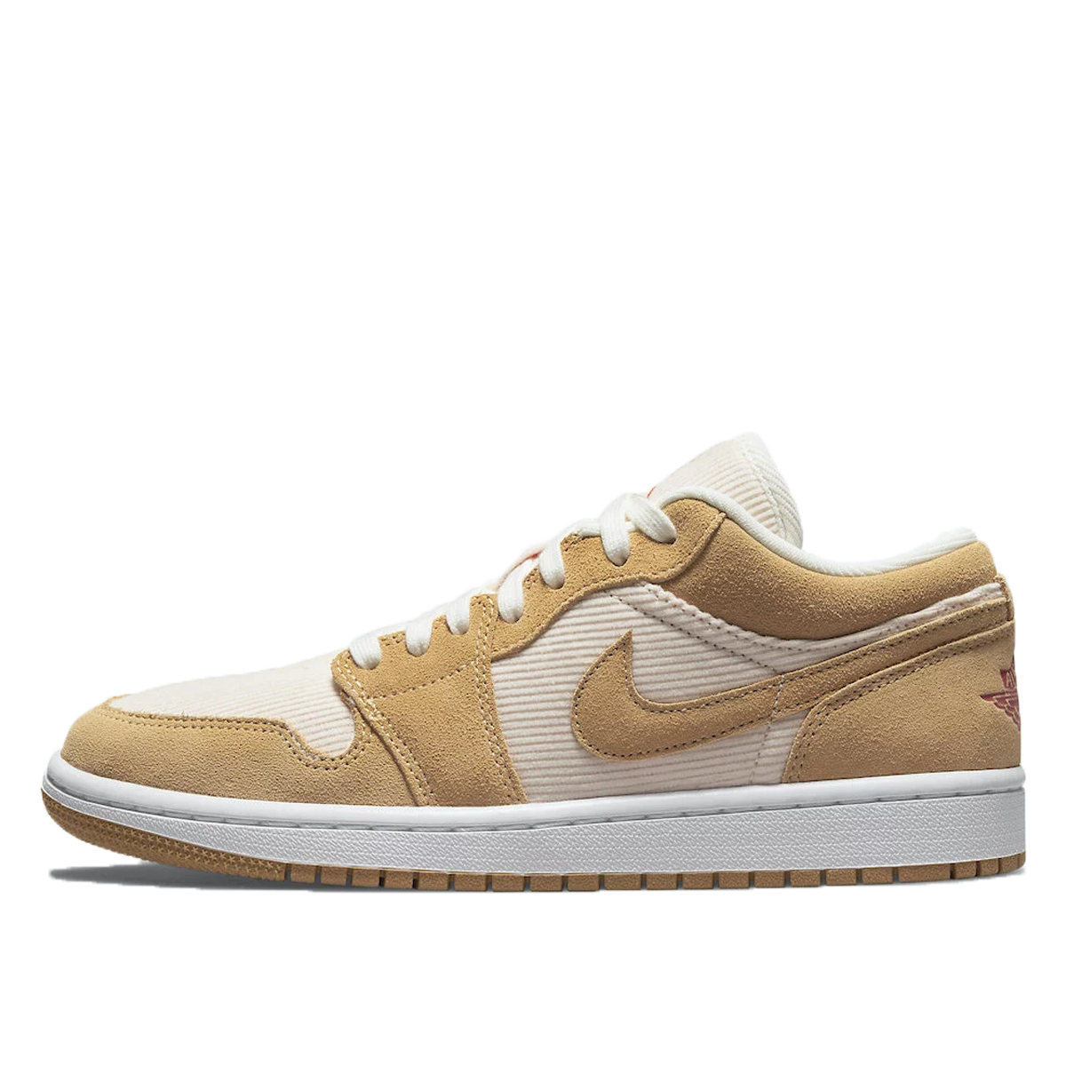 Air Jordan WMNS 1 Low Corduroy (2021) WHITE/BEIGE sneaker – authenticated on KLEKT