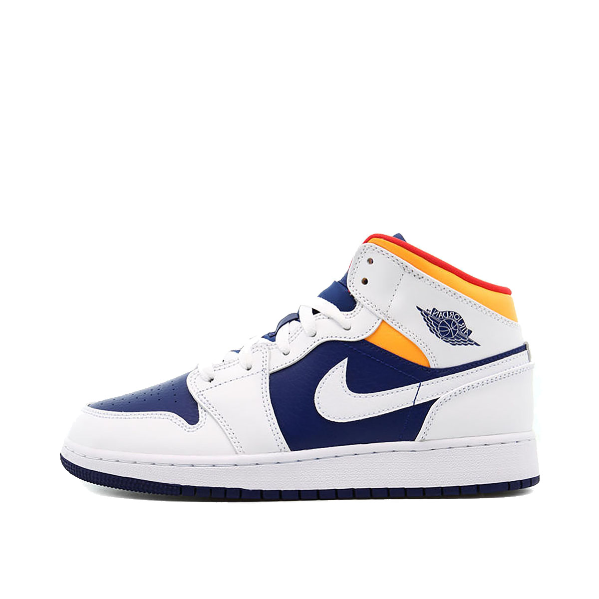 Air Jordan 1 Mid White Laser Orange Deep Royal Blue (GS) (2020) WHITE/LASER ORANGE/DEEP ROYAL BLUE sneaker – authenticated on KLEKT