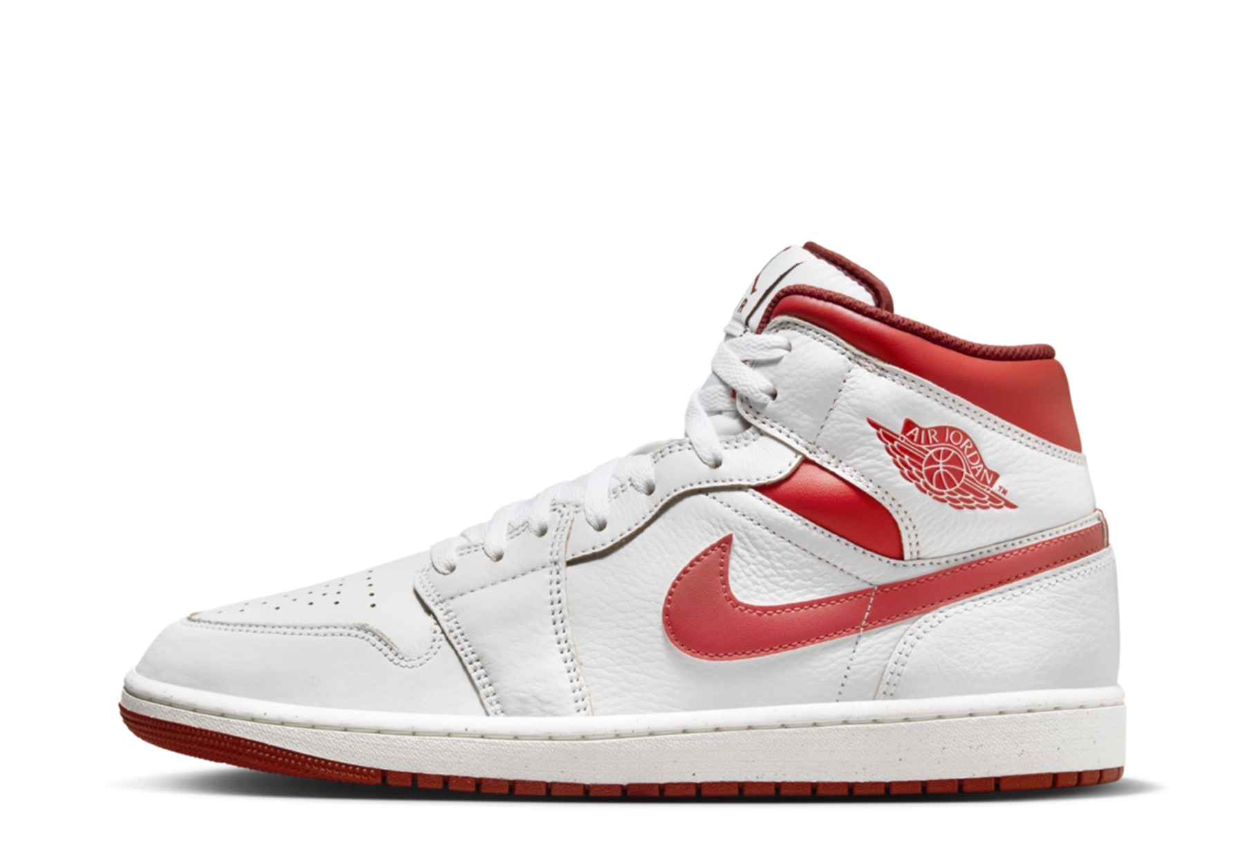 Air Jordan 1 Mid SE 'White Dune Red' (2024) White/Dune Red/Lobster/Sail sneaker – authenticated on KLEKT