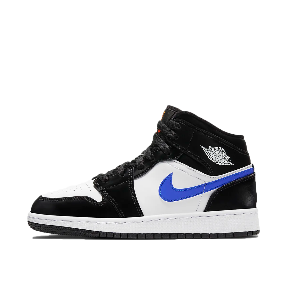 Air Jordan 1 Mid Black Racer Blue White (GS) (2020) BLACK/RACER BLUE/WHITE sneaker – authenticated on KLEKT