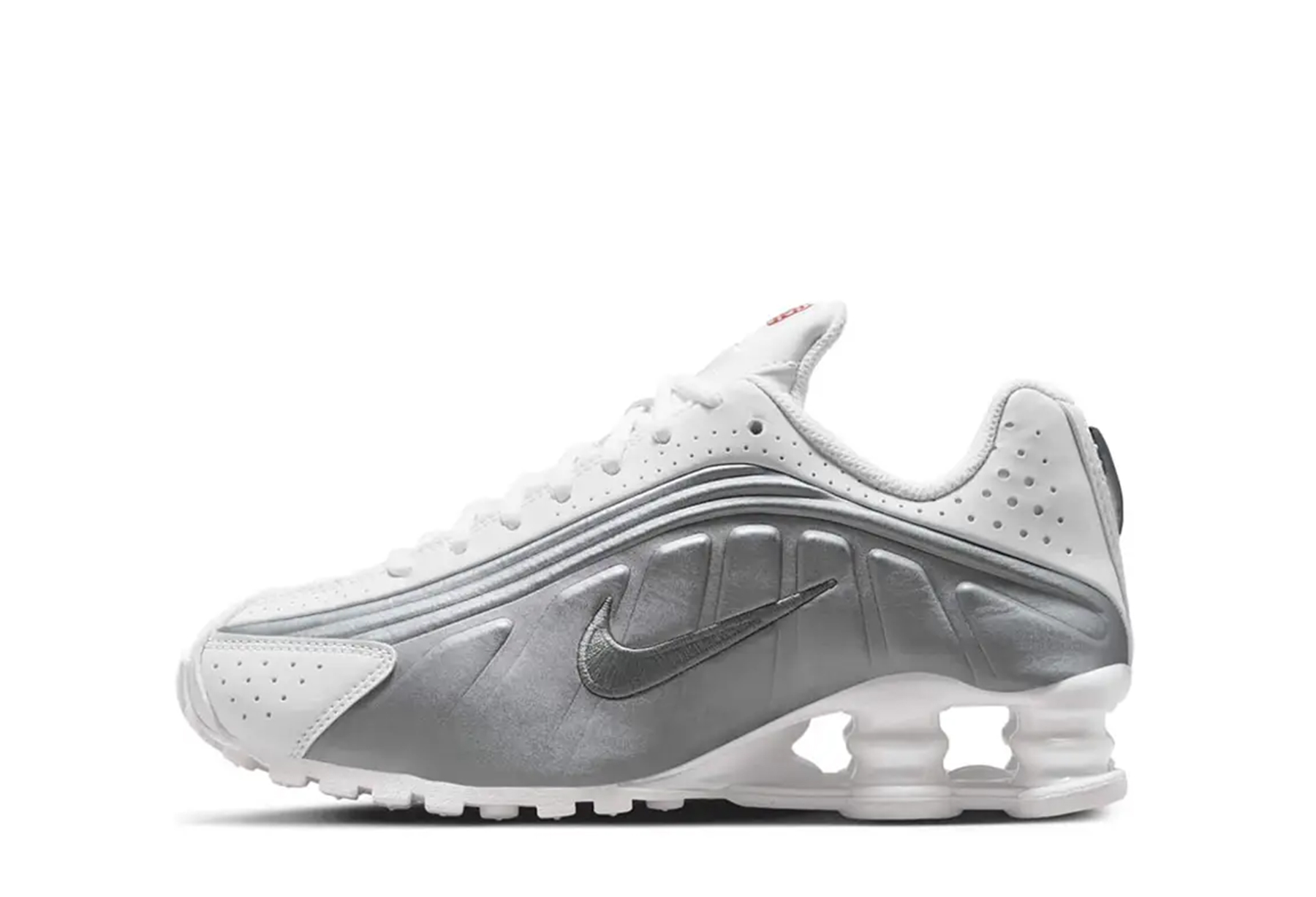 Nike Shox R4 GS 'White Metallic Silver' (2025) SILVER sneaker – authenticated on KLEKT