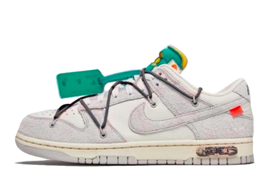 Nike x Off-White Dunk Low 'Lot 20' (2021) Sail/Neutral Grey-Gridiron sneaker – authenticated on KLEKT