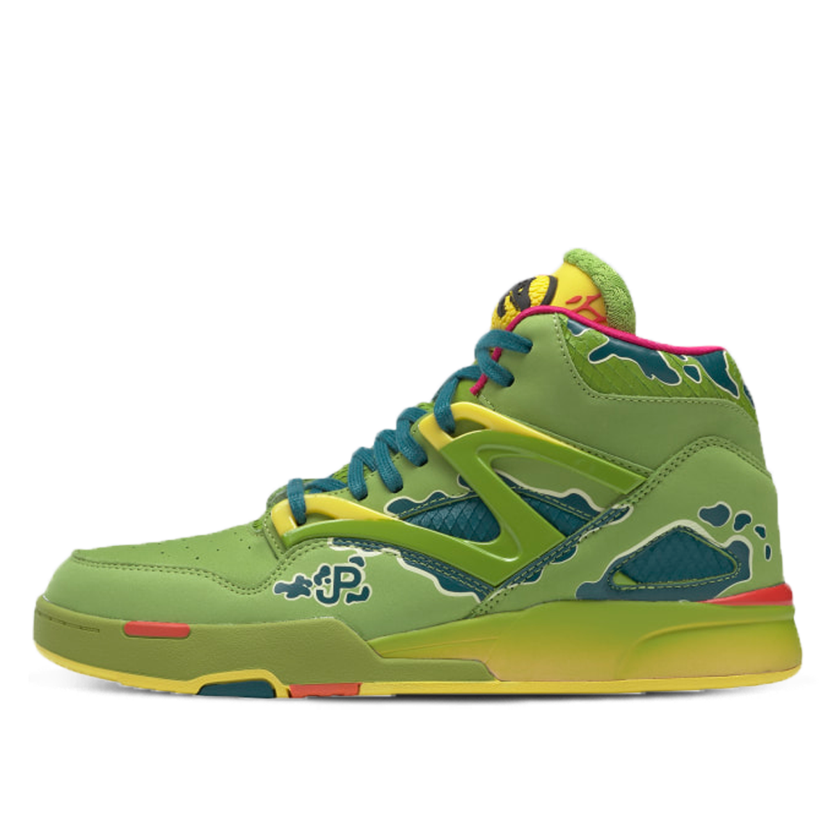 Reebok x Jurassic Park Pump Omni Zone II Ultra Lime (2021) ULTRA LIME/HERITAGE TEAL/STINGER YELLOW sneaker – authenticated on KLEKT