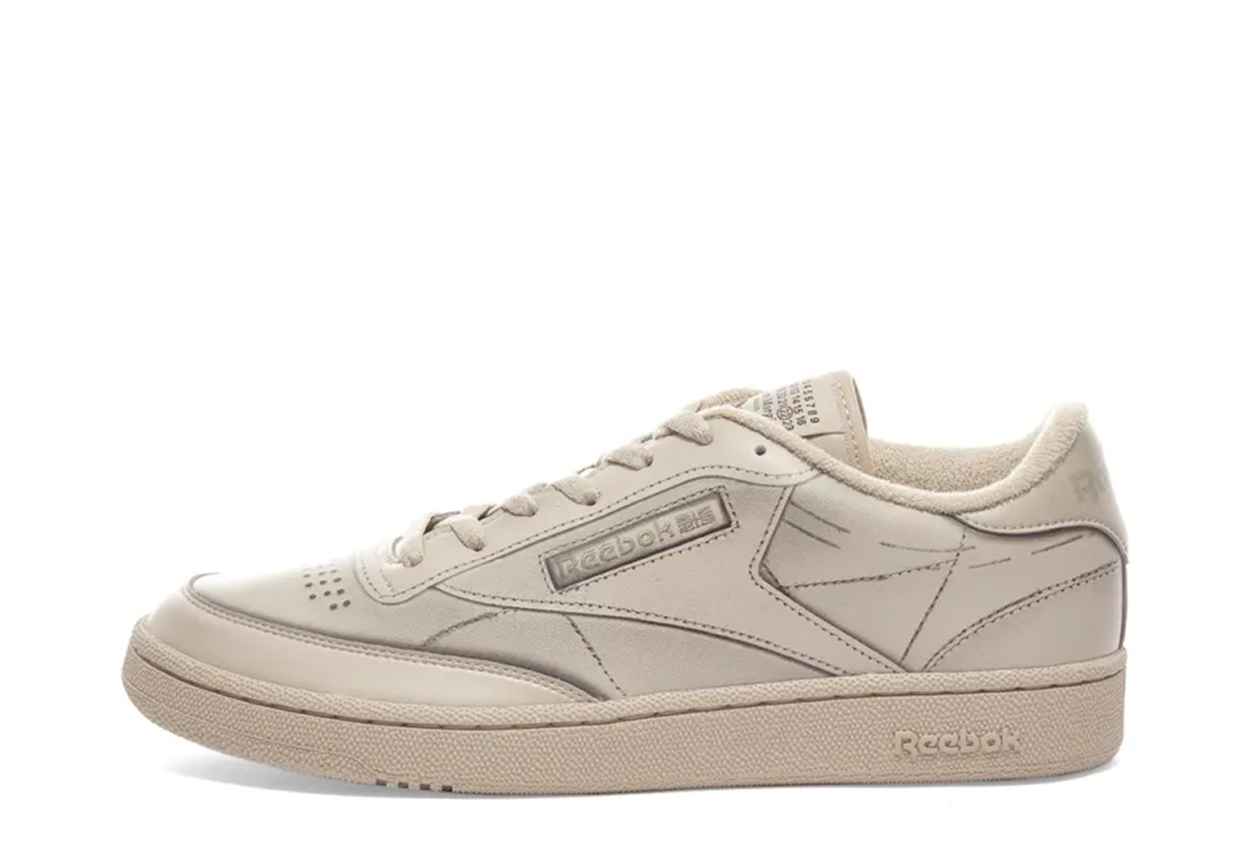 Reebok x Maison Margiela Project 0 Club C Trompe L'Oeil (2021) WHITE sneaker – authenticated on KLEKT