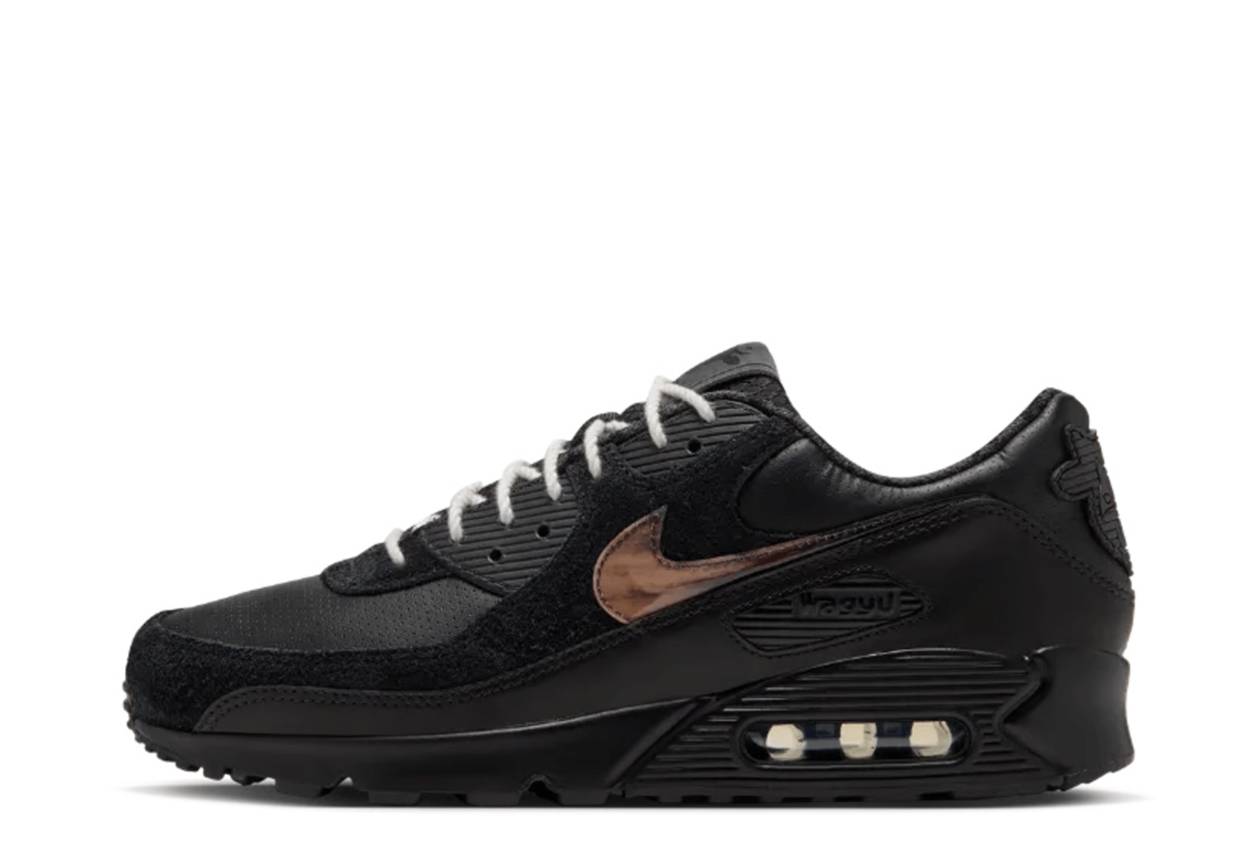 Nike Air Max 90 'Wagyu Black' (2026) BLACK/MULTI-COLOR-ANTHRACITE-SAIL-CANYON RUST-CORAL STARDUST sneaker – authenticated on KLEKT