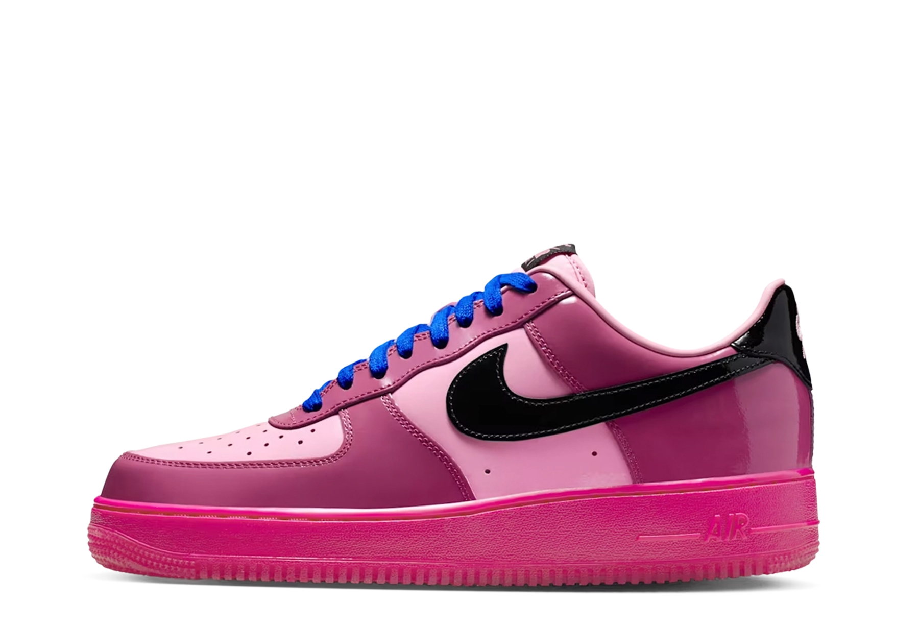 Nike Air Force 1 '07 Pink Cooler & Mulberry Rose' (2025) Pink Cooler/Black/Mulberry Rose/Hyper Blue Active sneaker – authenticated on KLEKT