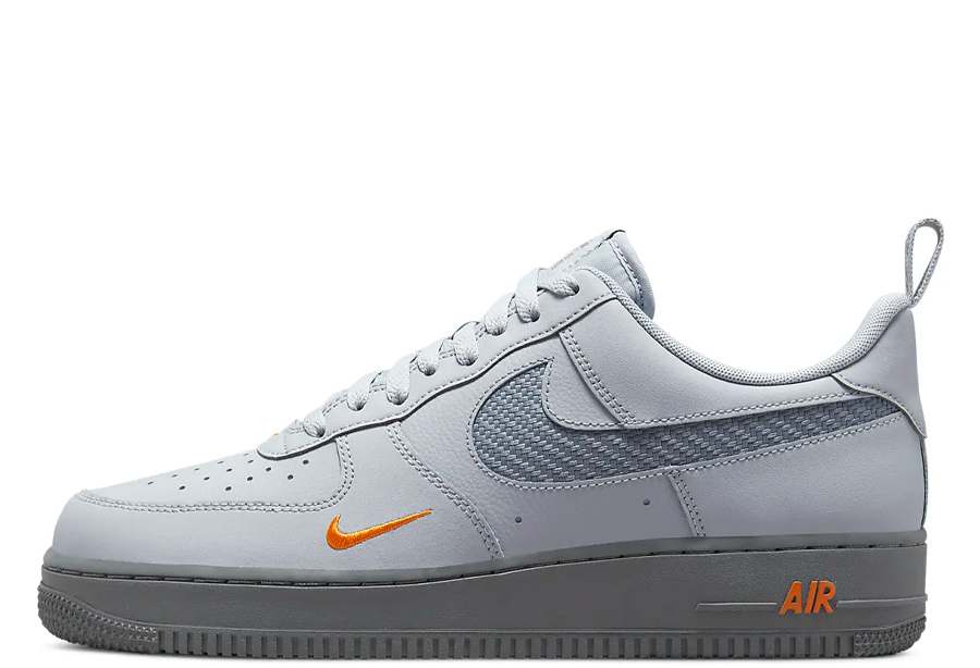 Nike Air Force 1 Low Cut-Out Swoosh Grey (2022) Wolf Grey/Cool Grey/Kumquat/White sneaker – authenticated on KLEKT