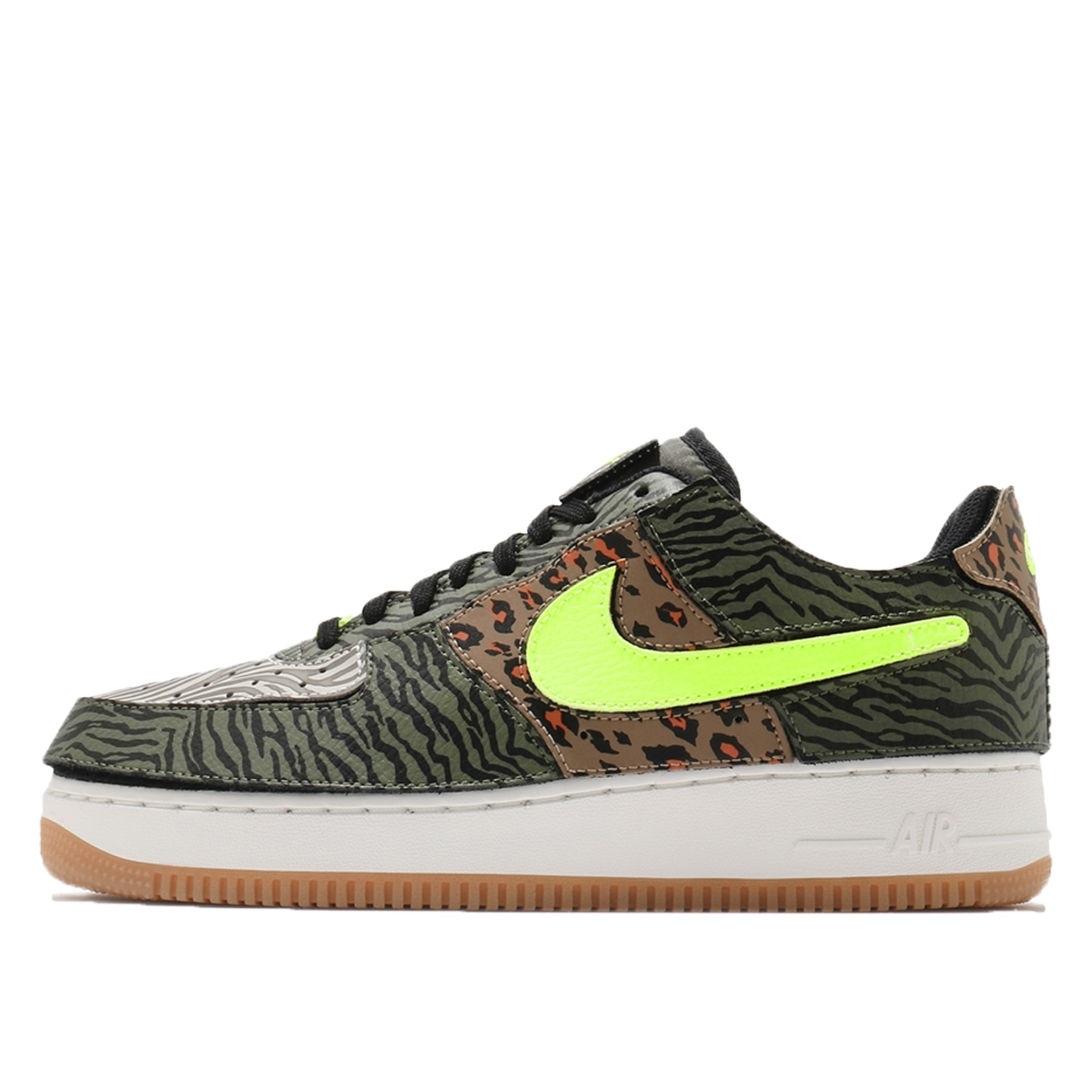 Nike Air Force 1/1 Animal (2021) MEDIUM OLIVE/BOLT/RATAN/BLACK sneaker – authenticated on KLEKT