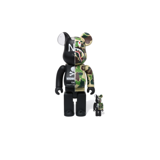 Brands Other x Medicom 100% & 400% Bearbrick x A Bathing Ape x Neighbourhood Black (FW18)