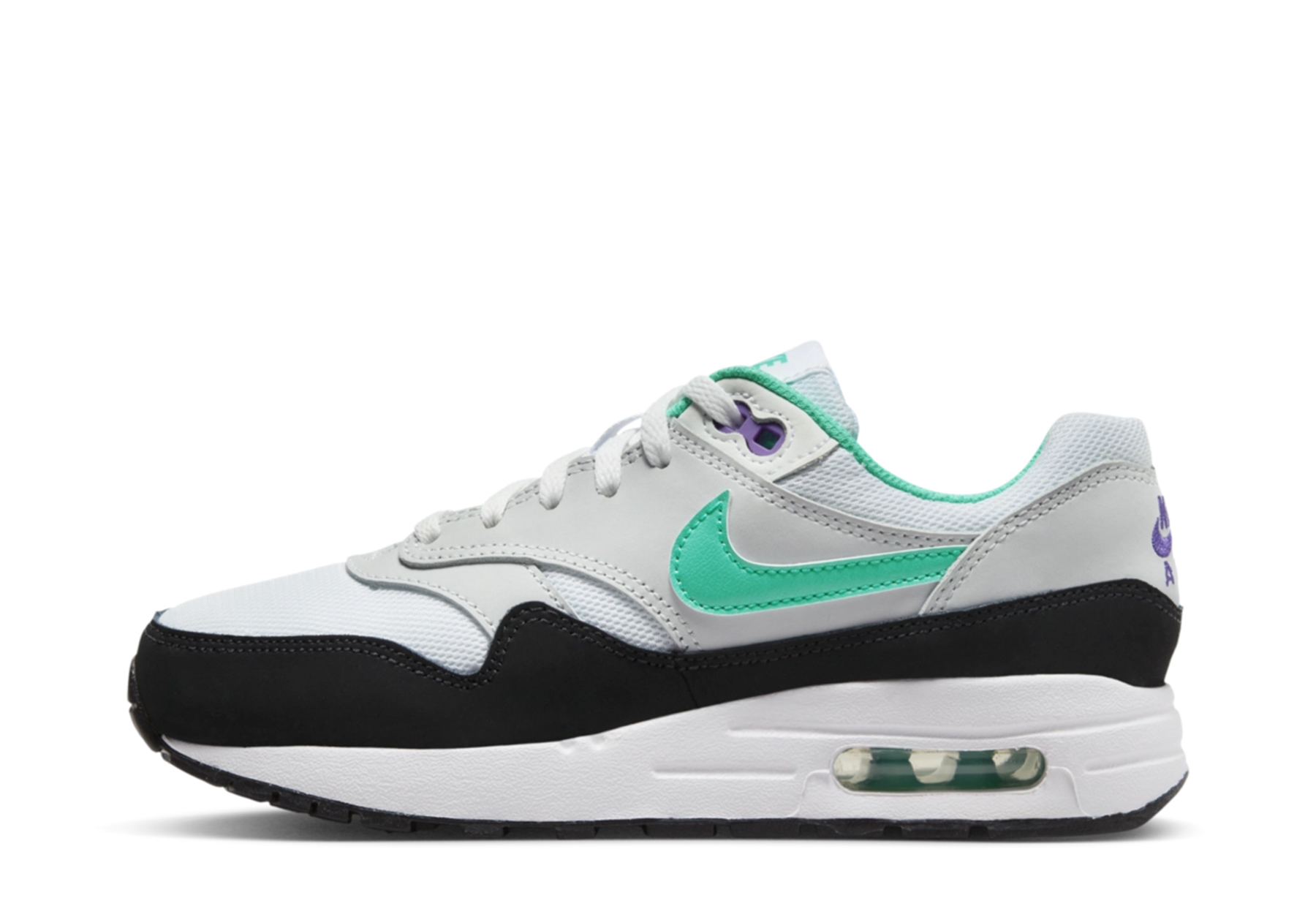 Nike Air Max 1 GS 'Tropical Twist' (2023) White/Light Grey/Black/Teal sneaker – authenticated on KLEKT