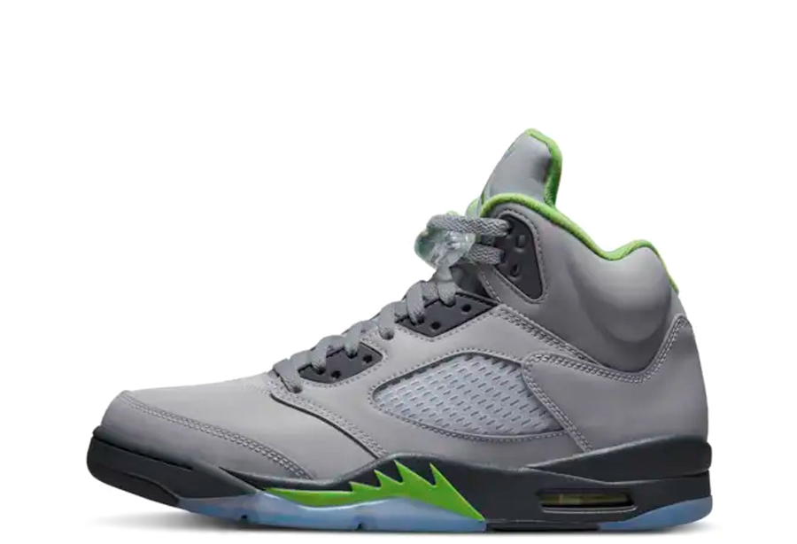 Air Jordan 5 Retro Green Bean (2022) (GS) SILVER/GREEN BEAN/FLINT GREY sneaker – authenticated on KLEKT
