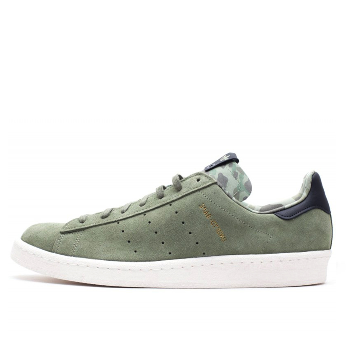Adidas x Undefeated x Bape Campus 80s UNDFTD "Green" sneaker – authenticated on KLEKT