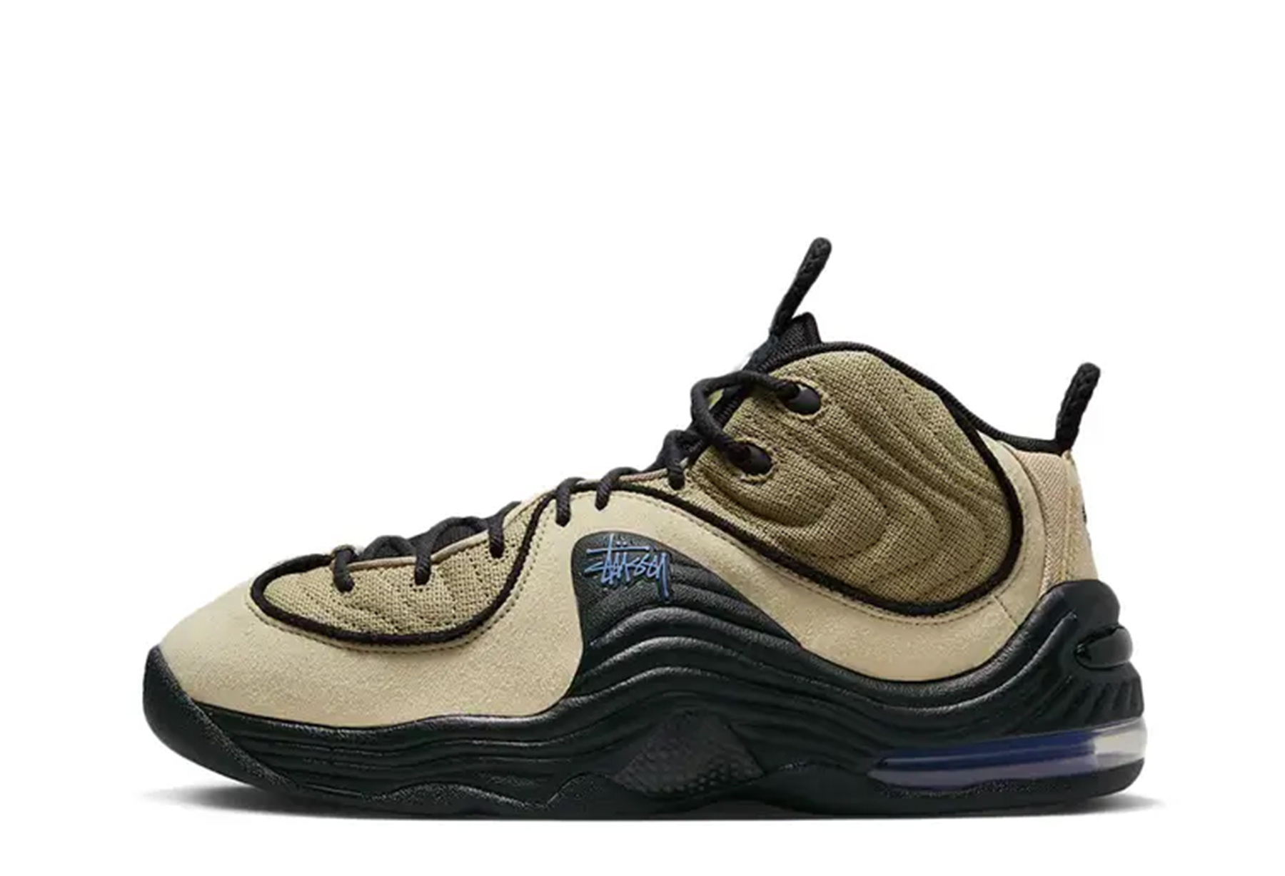 Nike x Stussy Air Penny 2 Rattan Limestone (2023) Fossil/Black-Fossil sneaker – authenticated on KLEKT