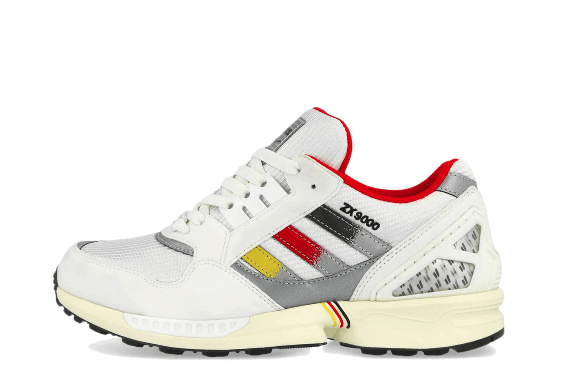 Adidas x Overkill ZX 9000 'Home' (2026) Core Black / Active Red / Bold Gold sneaker – authenticated on KLEKT