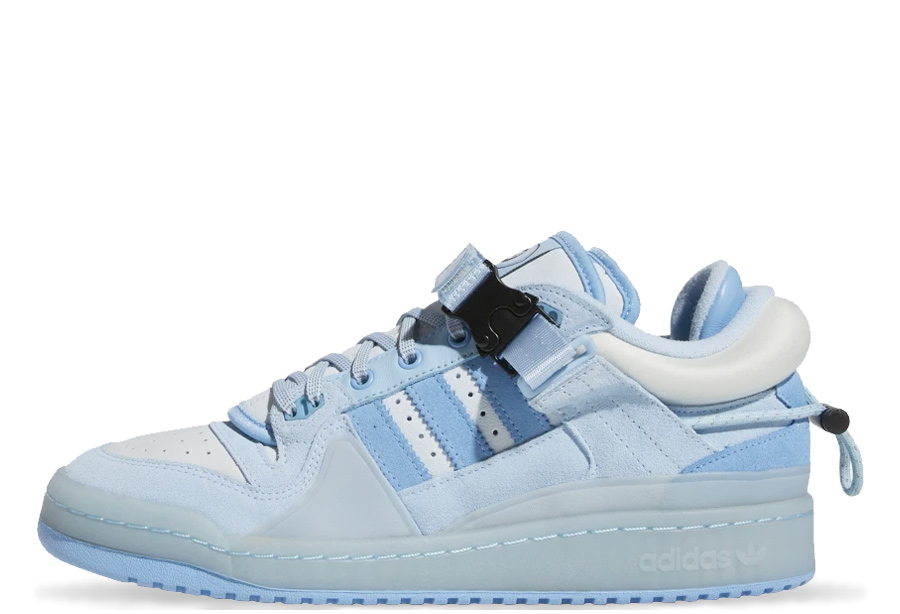 Adidas x Bad Bunny Forum Buckle Low Blue (2022) Blue Tint/Light Blue/Clear Blue sneaker – authenticated on KLEKT