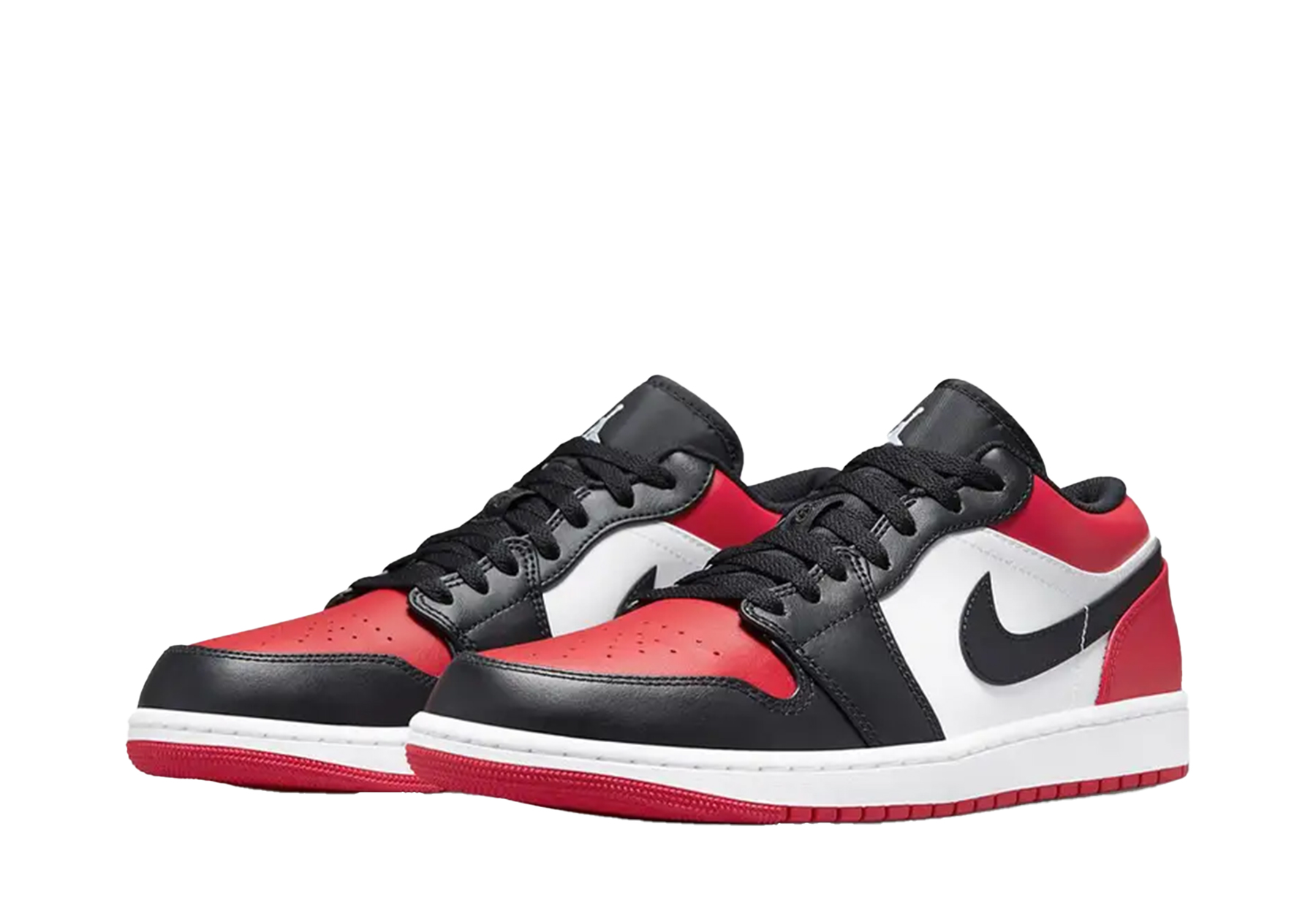 Air Jordan 1 Low 'Bred Toe' (2021) GYM RED/WHITE-BLACK sneaker – authenticated on KLEKT