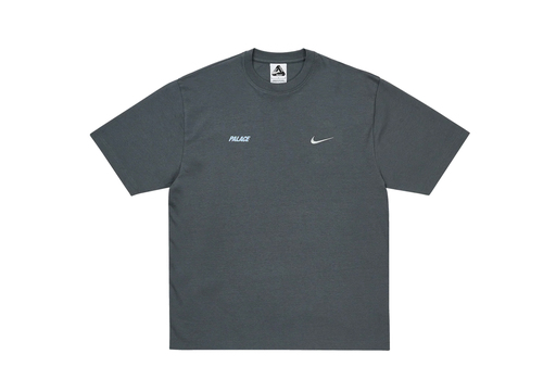 Palace x Nike Font Swoosh T-Shirt 'Charcoal' (SS26) – authenticated on KLEKT
