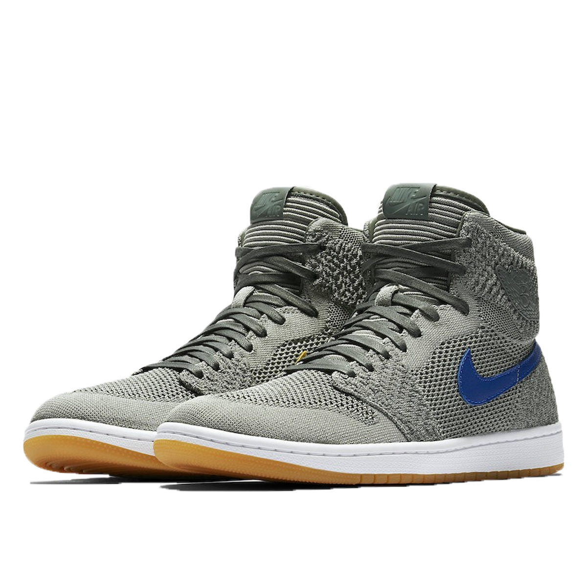 Air Jordan 1 Retro High Flyknit Clay Green (2018) sneaker – authenticated on KLEKT