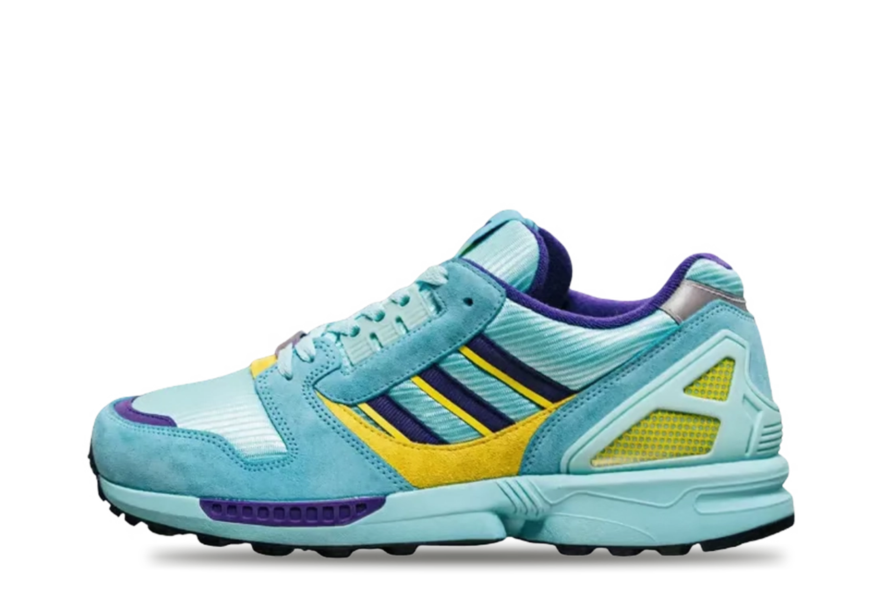 Adidas ZX 8000 'Aqua' - size? Exclusive (2026) Blue/Yellow/Purple sneaker – authenticated on KLEKT