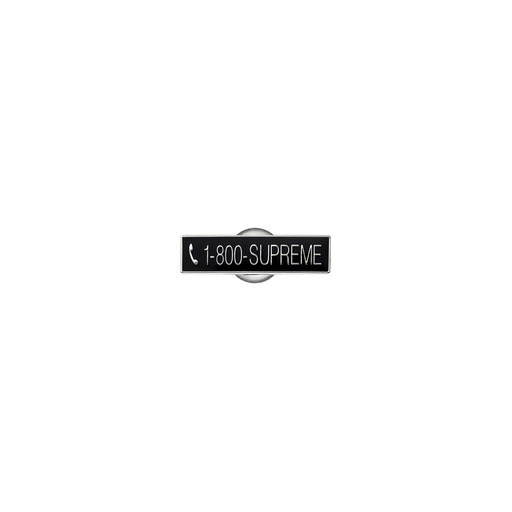 Supreme 1-800 Pin Black (FW19)