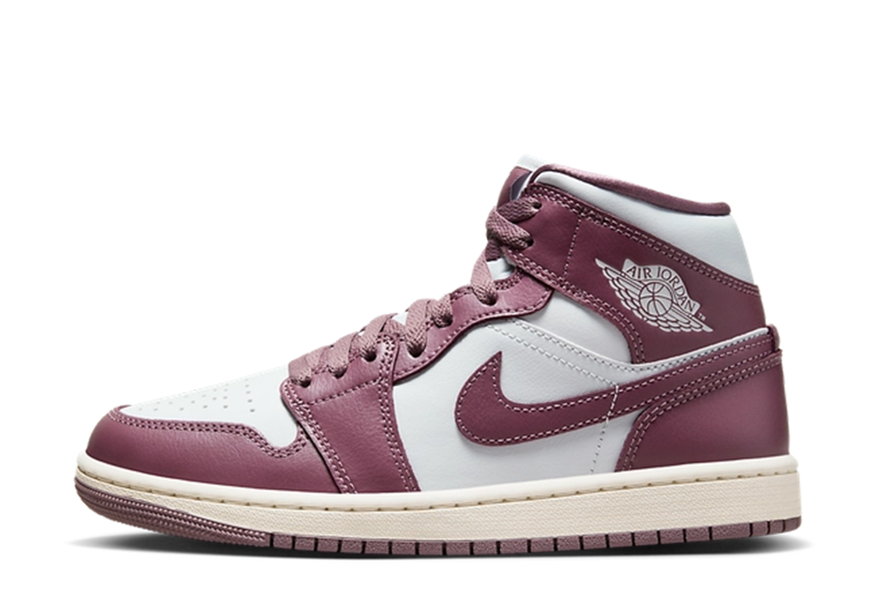 Air Jordan 1 Mid Sky J WMNS 'Mauve' (2023) WHITE/MAUVE sneaker – authenticated on KLEKT