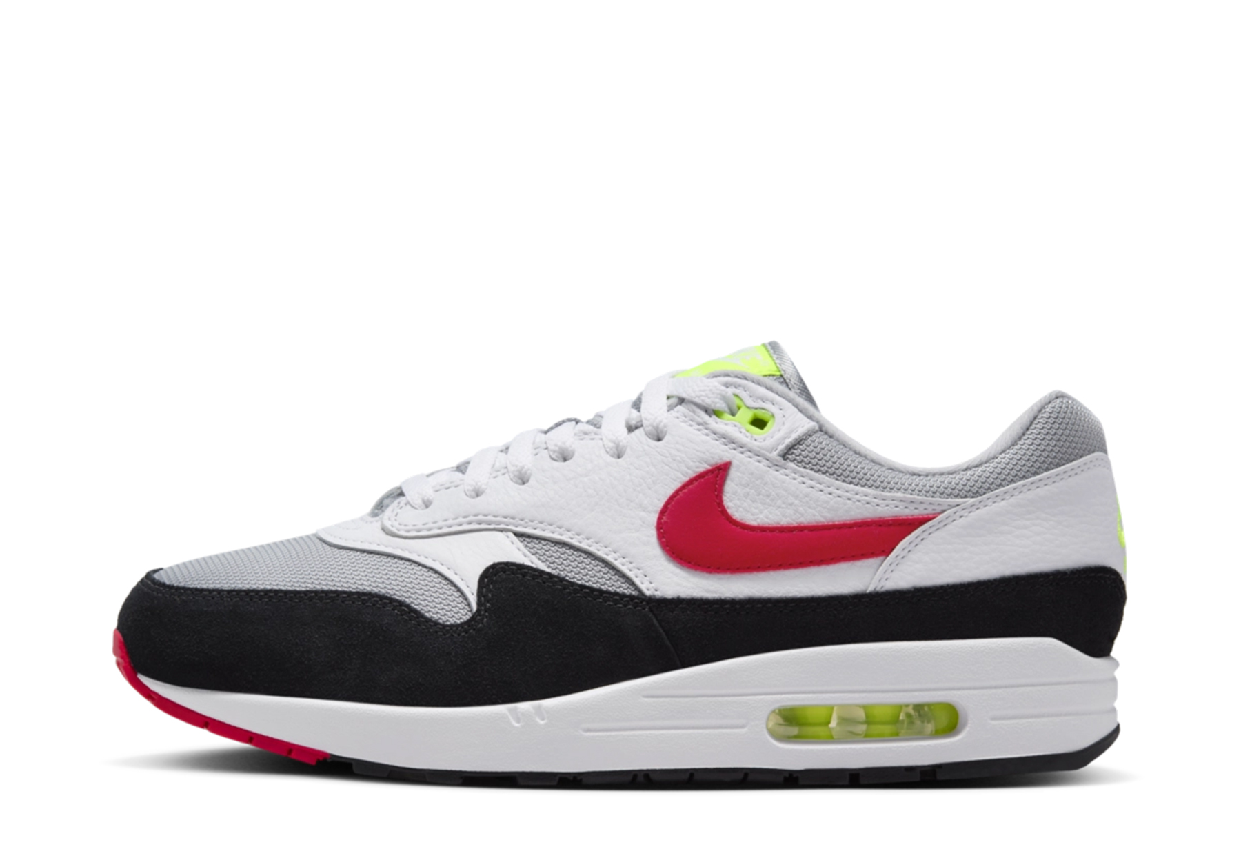 Nike Air Max 1 'Volt Chili' (2024) White/Black/Red/Volt sneaker – authenticated on KLEKT