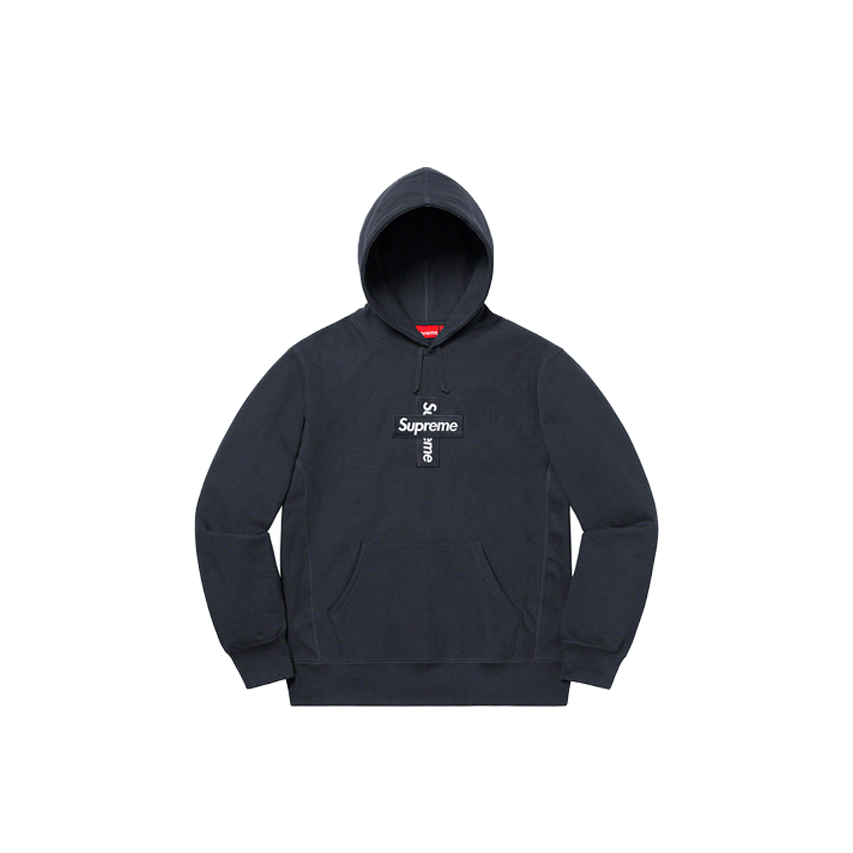 Supreme Cross Box Logo Hooded Sweatshirt Navy (FW20) sneaker – authenticated on KLEKT