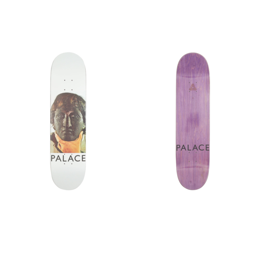 Palace Nicked 8 Skateboard Deck White (SS19)