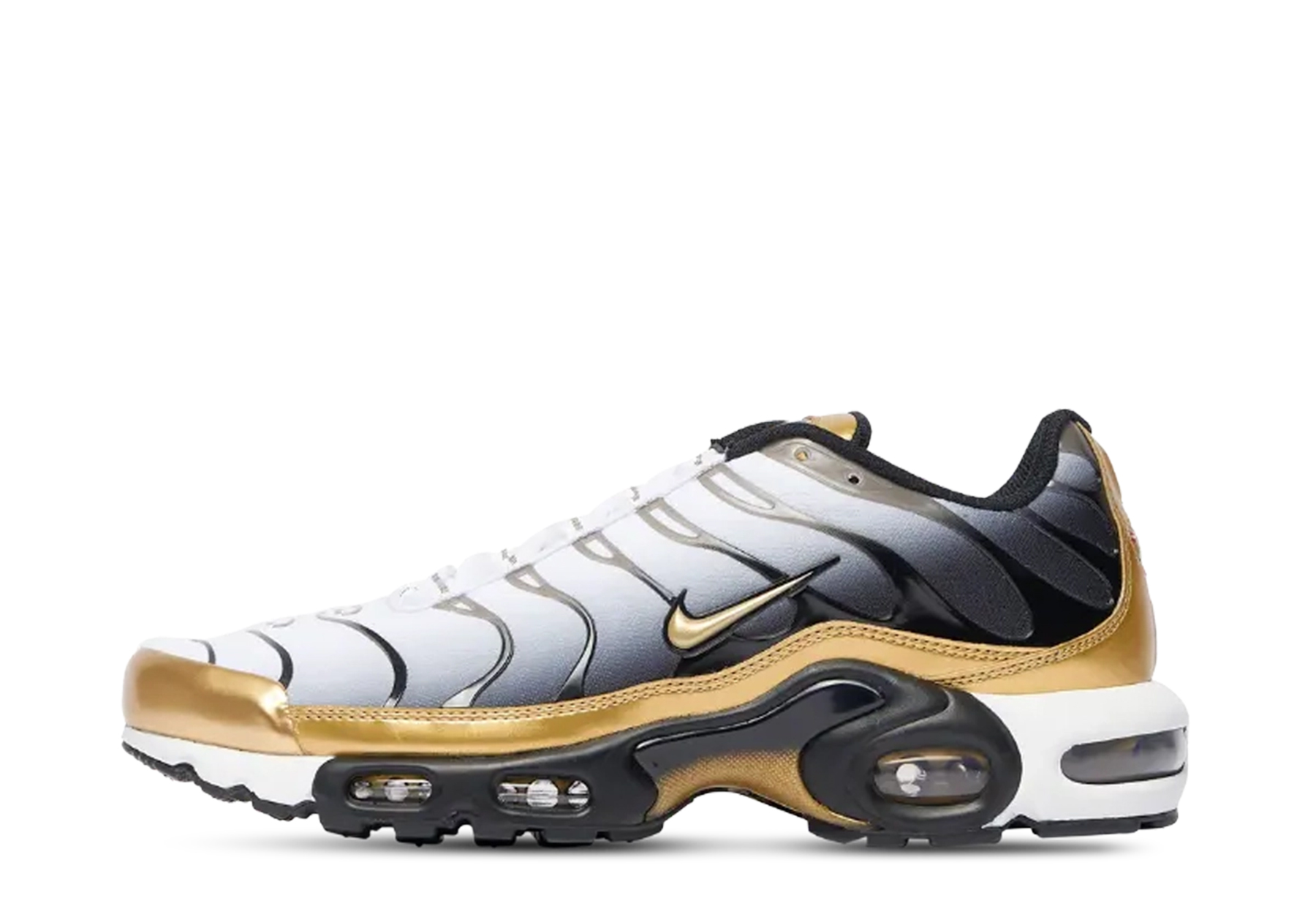 Nike x Foot Locker Air Max Plus PRM '50th Anniversary Pack' (2024) White/Gold/Black sneaker – authenticated on KLEKT