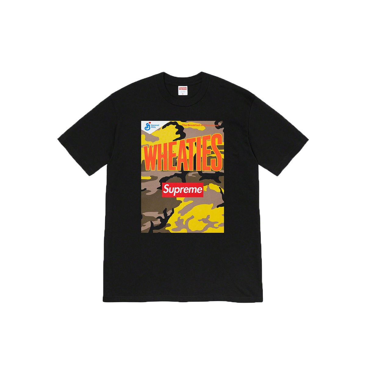 Supreme Wheaties Tee Black (SS21) BLACK sneaker – authenticated on KLEKT