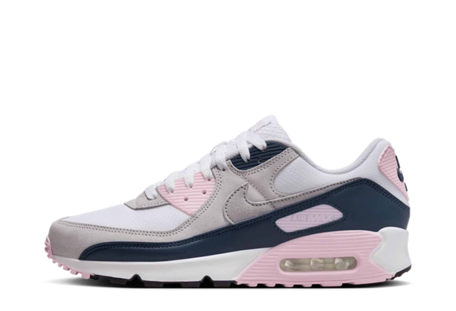 Nike Air Max 90 'Pink Foam' (2024) White/Pink Foam/Armory Navy/Wolf Grey sneaker – authenticated on KLEKT