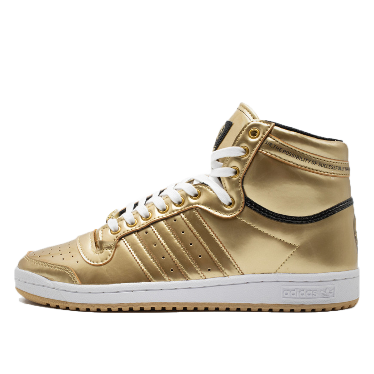 Adidas x Star Wars Top Ten Hi C-3PO (2020) GOLD METALLIC/CORE BLACK/GUM sneaker – authenticated on KLEKT