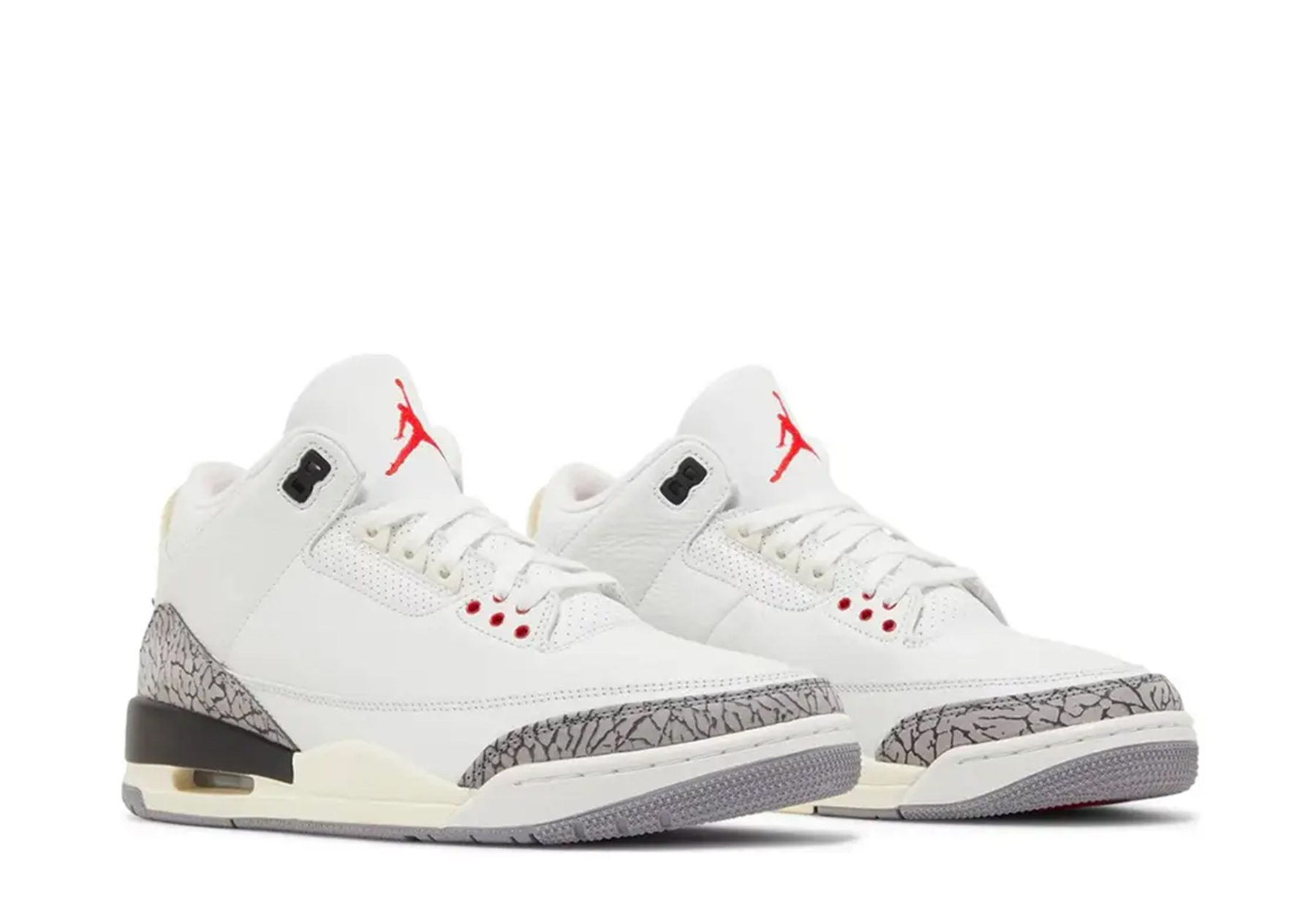 Air Jordan 3 'White Cement Reimagined' (2023) Summit White/Fire Red-Cement Grey sneaker – authenticated on KLEKT