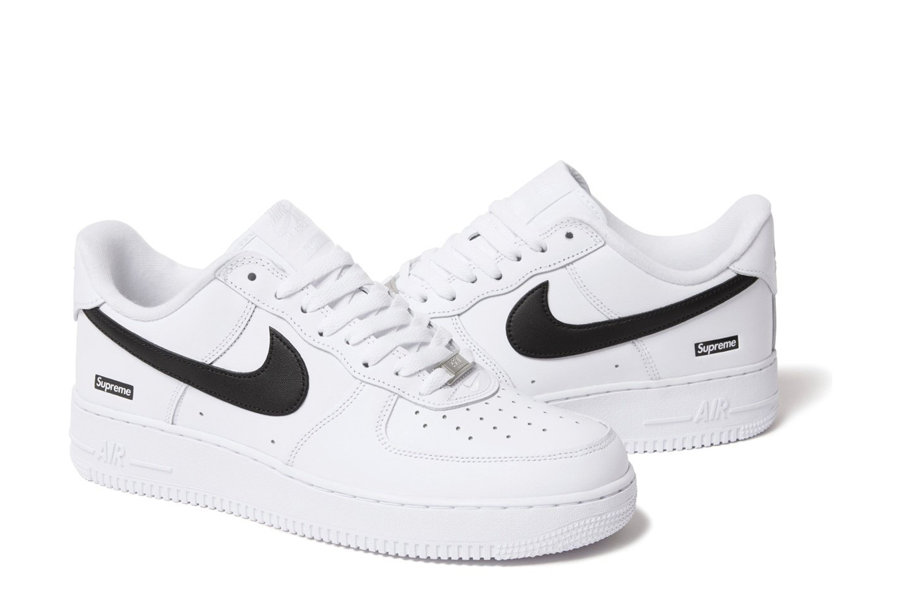 Nike x Supreme Air Force 1 Low 'White Black' (2025) WHITE/BLACK sneaker – authenticated on KLEKT