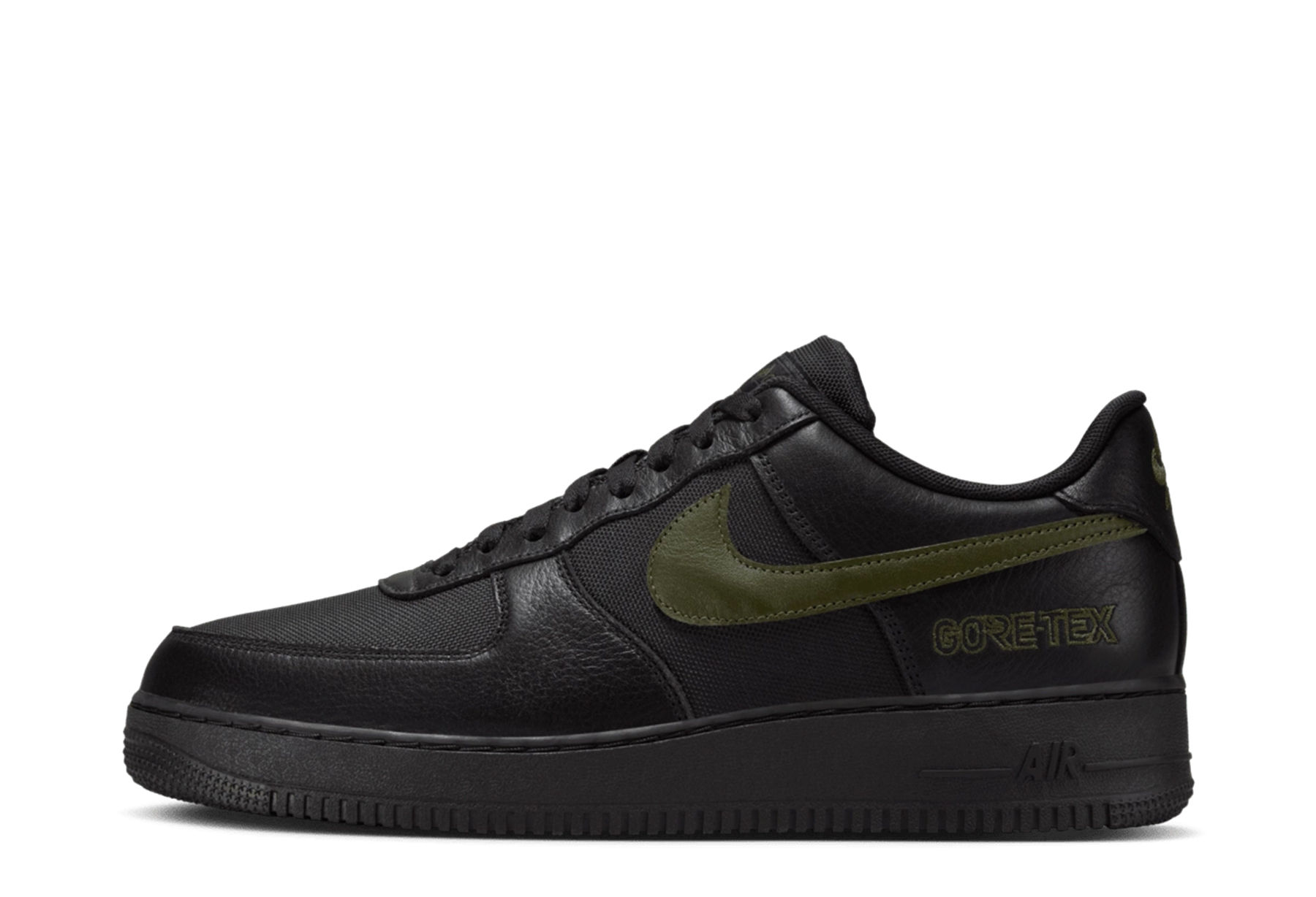 Nike Air Force 1 Low GTX 'Black Cargo Khaki' (2024) Black/Cargo Khaki sneaker – authenticated on KLEKT