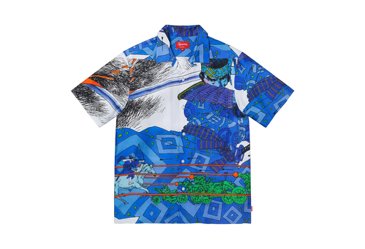 Supreme Ronin Silk S/S Shirt Blue (SS23)