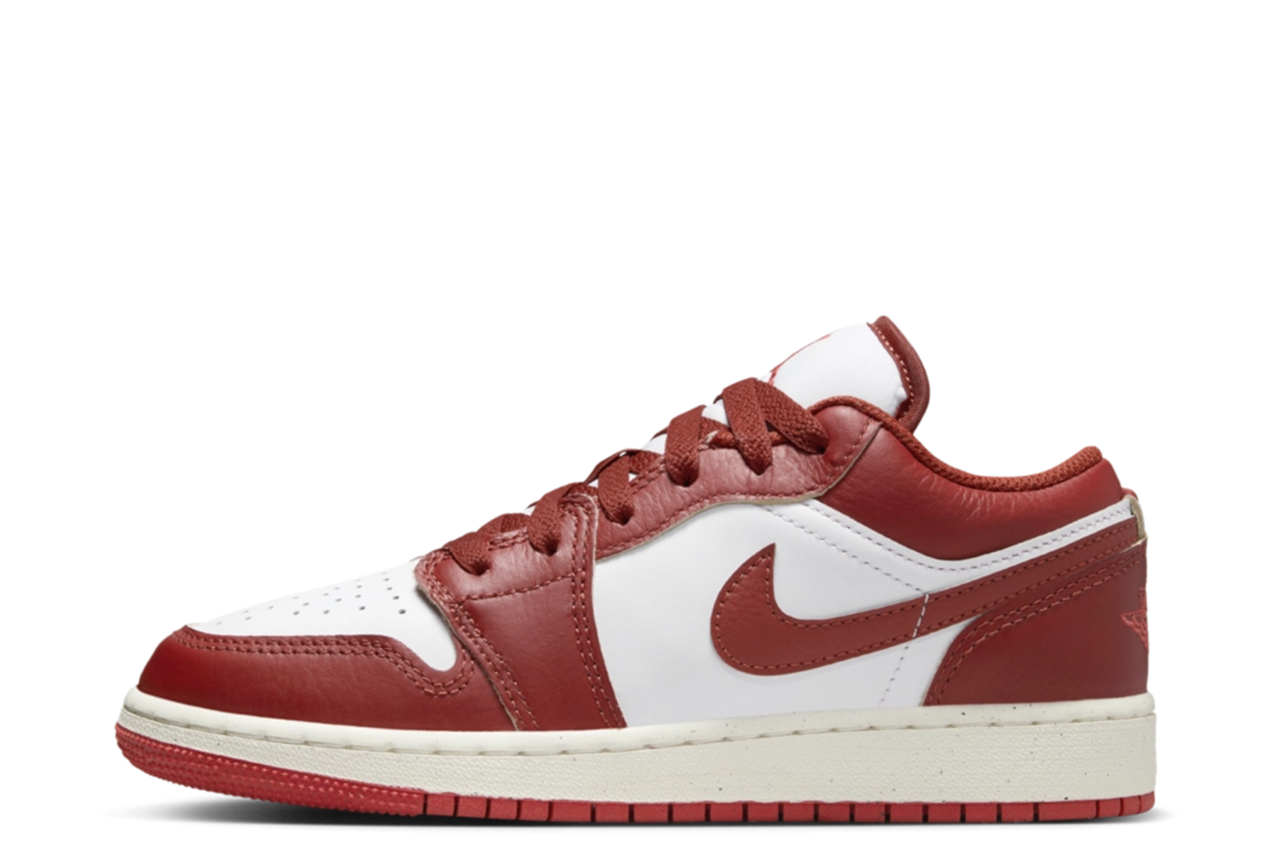 Air Jordan 1 Low SE GS 'Dune Red' (2024) White/Dune Red/Lobster/Sail sneaker – authenticated on KLEKT