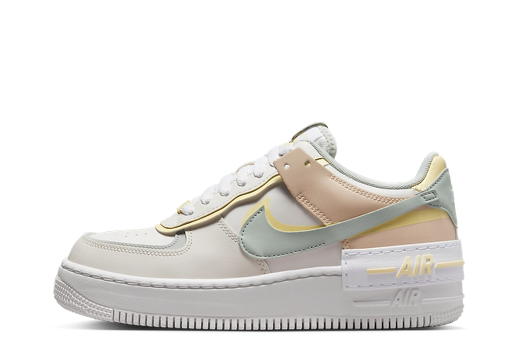 Nike Air Force 1 WMNS Shadow 'Pearl White Citron Tint' (2023) Sail/Citron Tint/Pearl White/Light Silver sneaker – authenticated on KLEKT