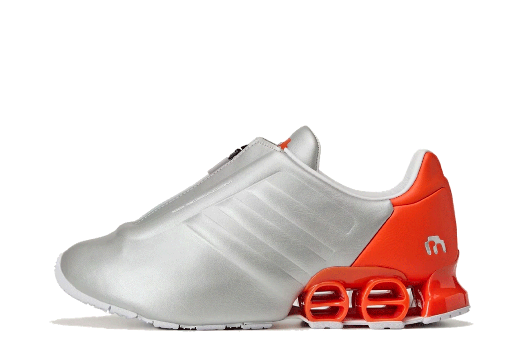 Adidas Megaride S2 M 'Silver Metallic & Orange' (2026) Silver Metallic / Power Blue / Semi Impact Orange sneaker – authenticated on KLEKT