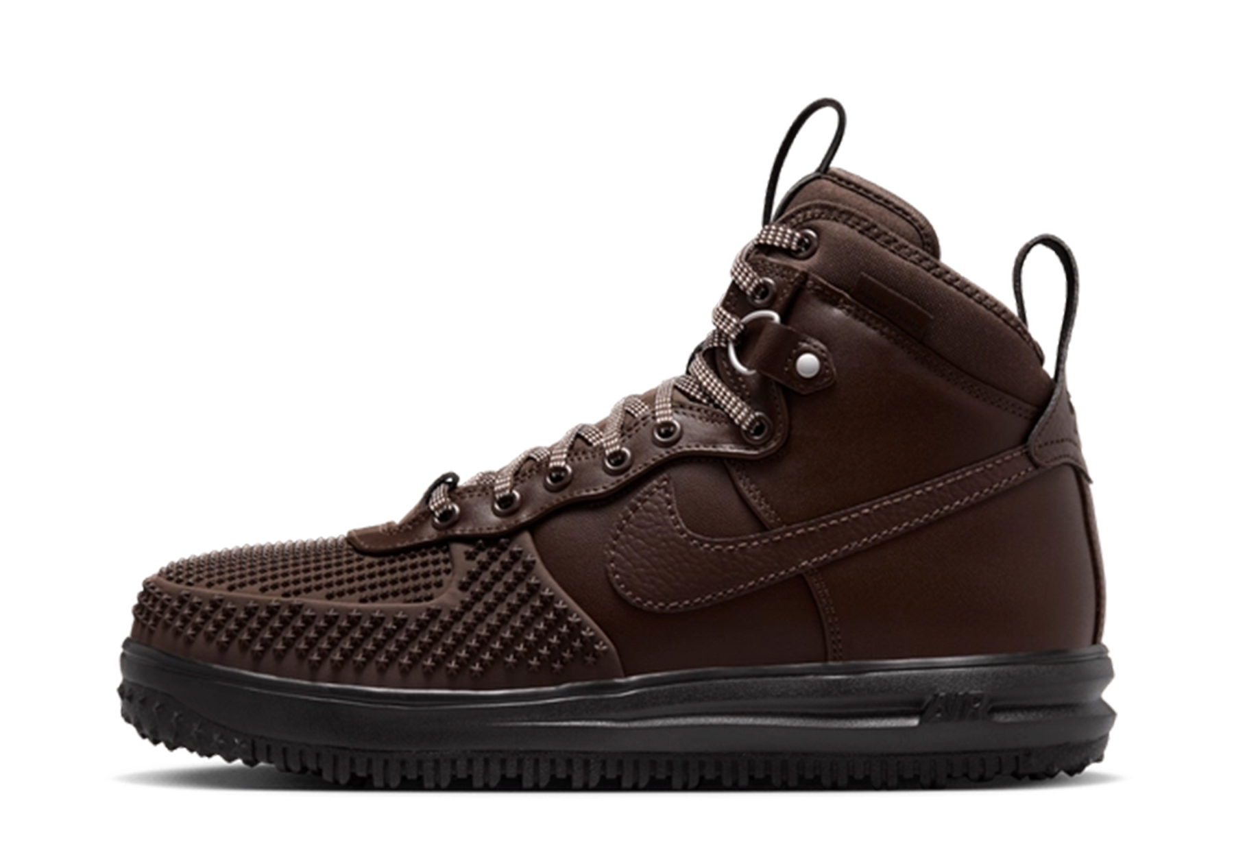 Nike Lunar Force 1 DuckBoots 'Baroque Brown' (2024) Baroque Brown/Zwart/Metallic Silver sneaker – authenticated on KLEKT