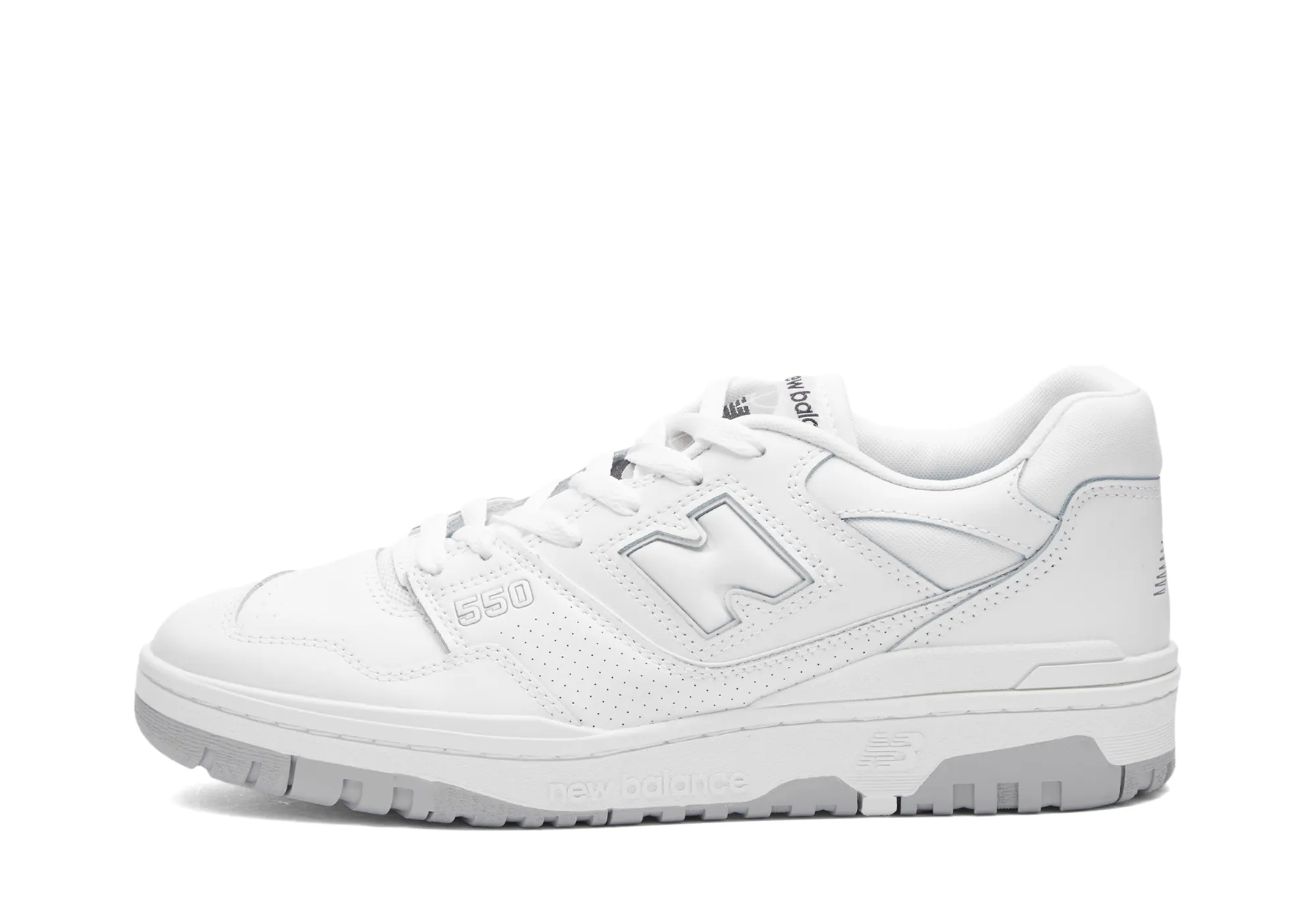 New Balance 550 White (2021) WHITE/WHITE/GREY sneaker – authenticated on KLEKT