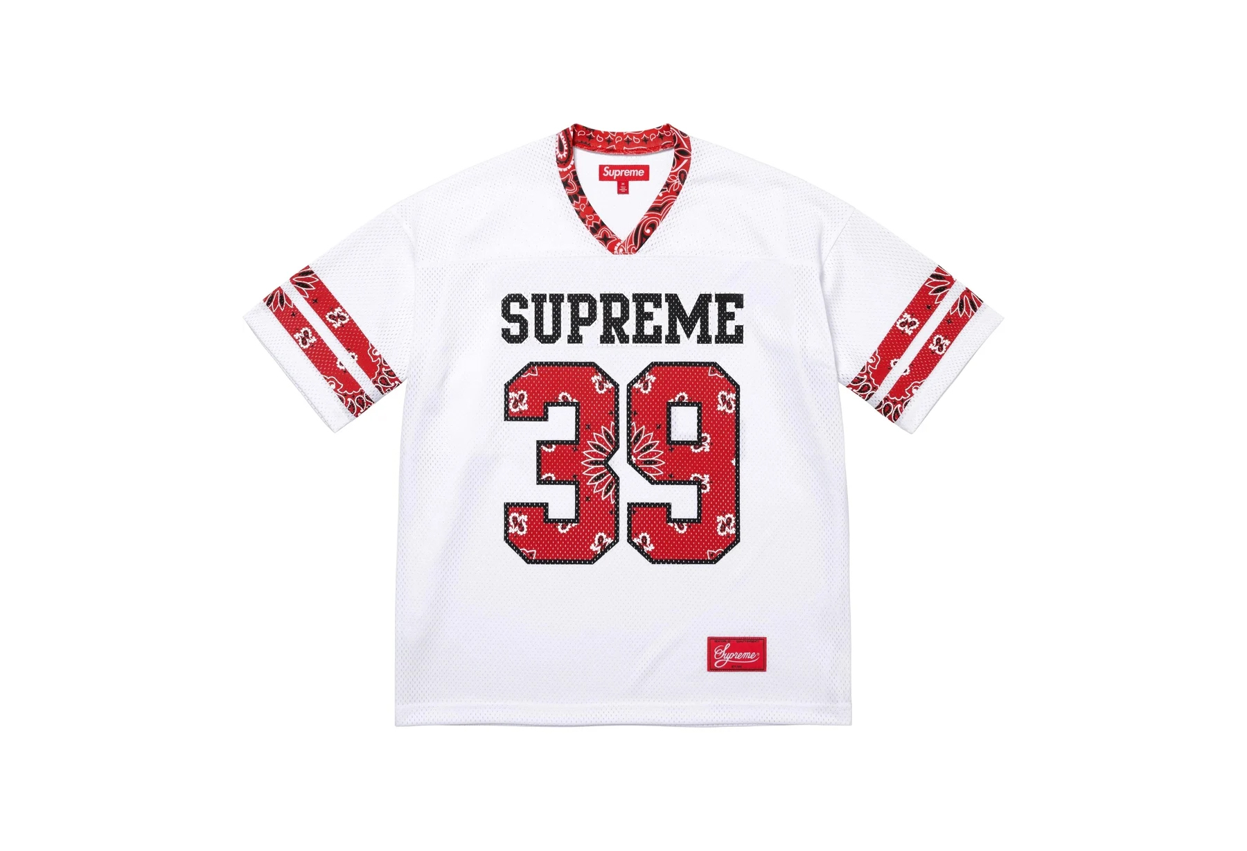 Supreme Bandana Football Jersey 'White' (SS25) WHITE sneaker – authenticated on KLEKT