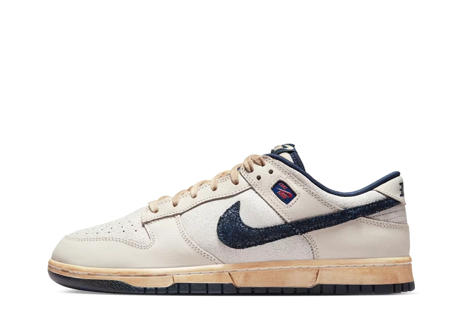 Nike x Stranger Things Dunk Low 'Phantom & Midnight Navy' (2025) BEIGE/BLUE sneaker – authenticated on KLEKT