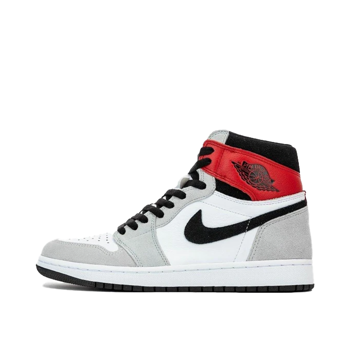 Air Jordan 1 Retro High Light Smoke Grey (GS) (2020) WHITE/BLACK/LIGHT SMOKE GREY/VARSITY RED sneaker – authenticated on KLEKT