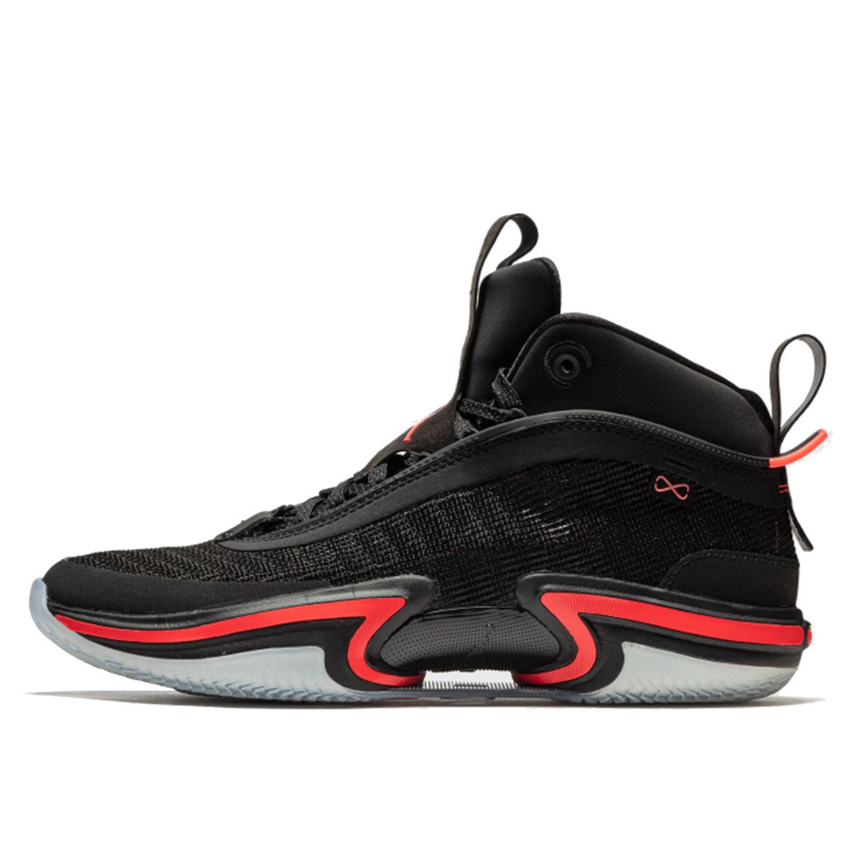 Air Jordan 36 Infrared 23 (Clear Sole) (2022) BLACK/INFRARED 23/WHITE sneaker – authenticated on KLEKT